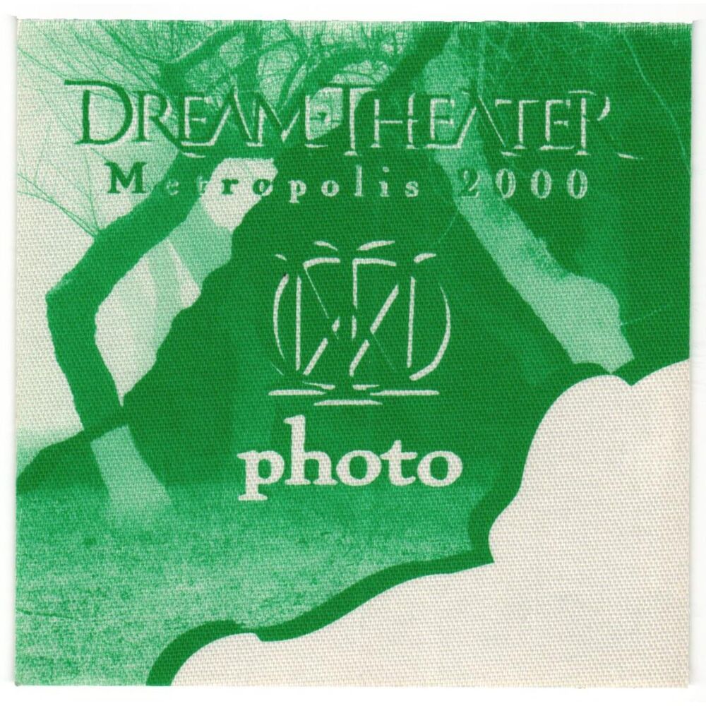 Vintage 2000 Dream Theater Concert Backstage Pass Photo